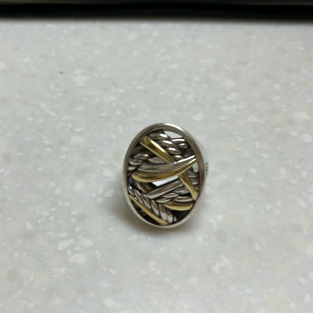 COPY - David yurman silver and gold ring